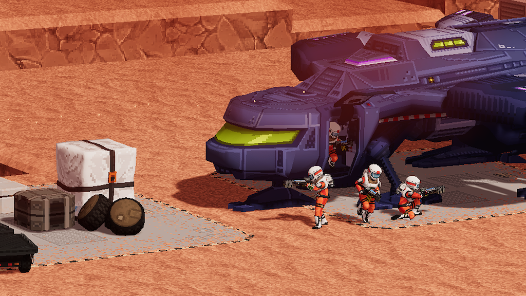 Mars Tactics dropship transport